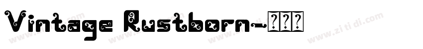 Vintage Rustborn字体转换